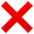 ❌